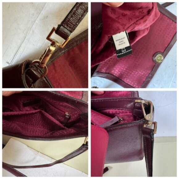 Kate Spade Brynlee Bixby Place Satchel Crossbody Bag Leather Patent Shoulder Red - Picture 11 of 16